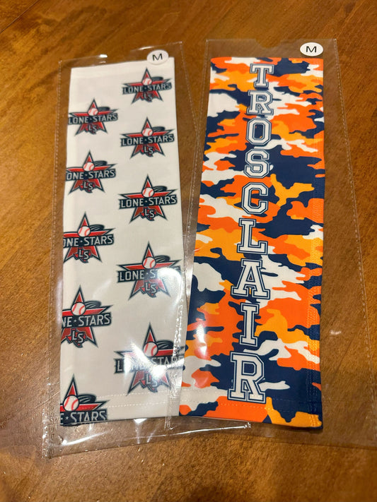 Legacy Navy and Orange Camo Arm Sleeve