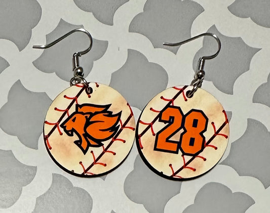 Personalized Round Earrings