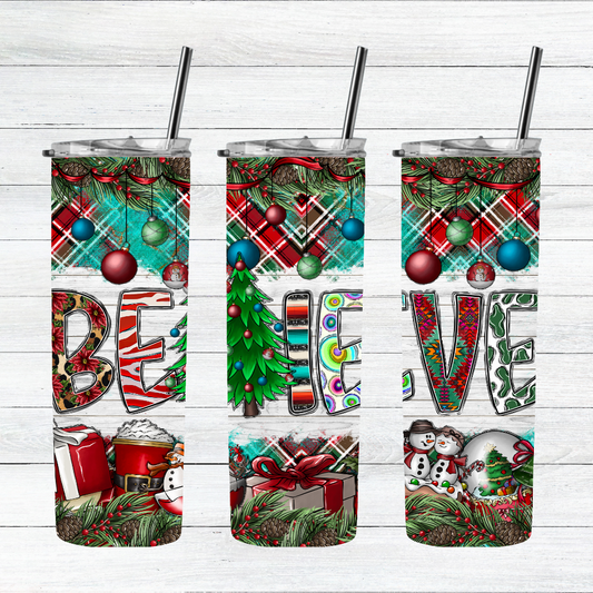 Believe Christmas Tumbler